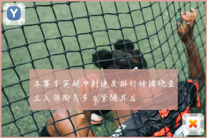 本赛季英超冲刺速度排行榜揭晓查丘瓦领衔乌多吉紧随其后